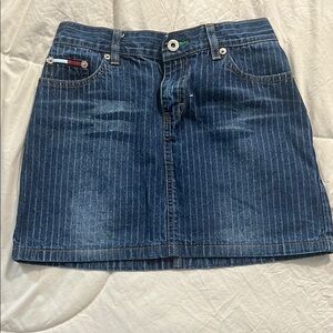Vintage TOMMY HILFIGER Denim Pinstripe Skirt